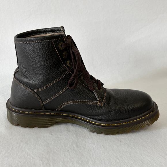 Dr. Martens Roseland Combat Boots Men’s 10 Brown Pebbled Leather Lace Up main image 7